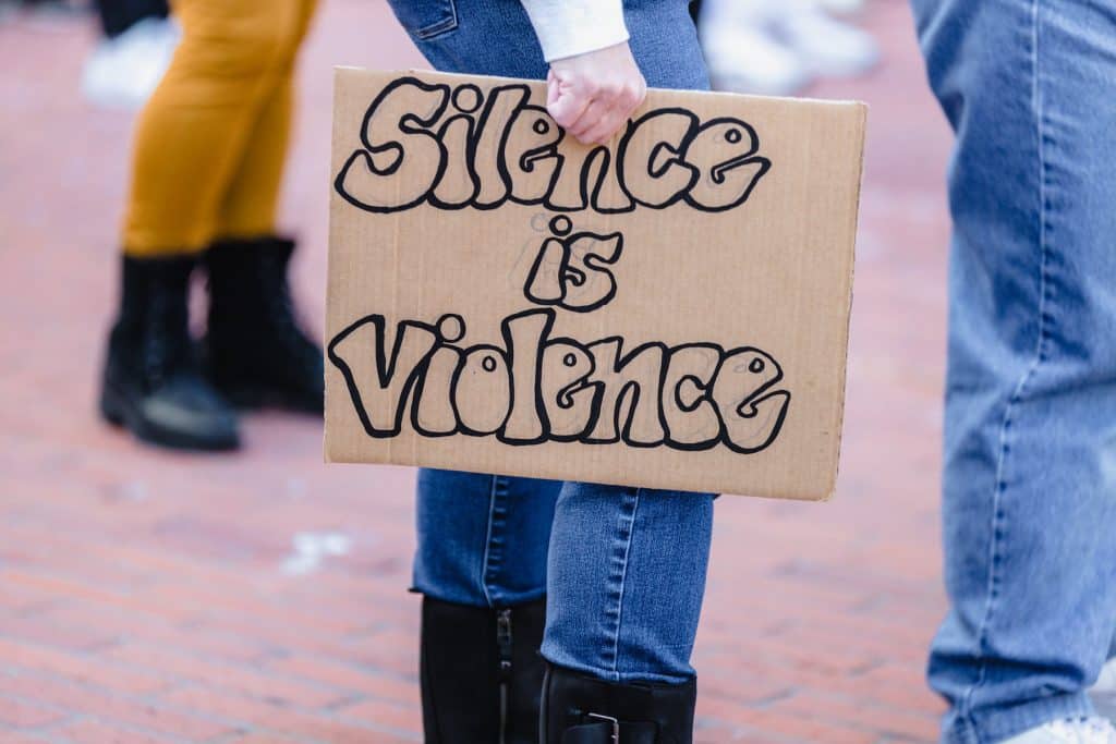 Photo of Silence is Violence by JasPhoto of Silence is Violence by Jason Leung for Unsplashon Leung for Unsplash