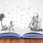 Open book with pop-up illustrations by Tumisu for Pixabay