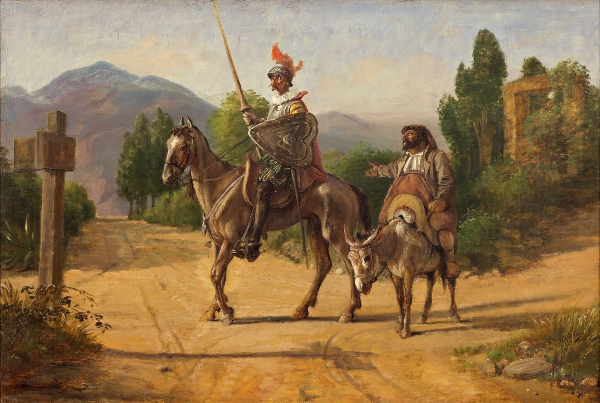 Painting of Don Quixote by William Marstrand