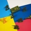 Photo of toy soldiers Ukraine Russia flags by Photo by FLY-D for Unsplash