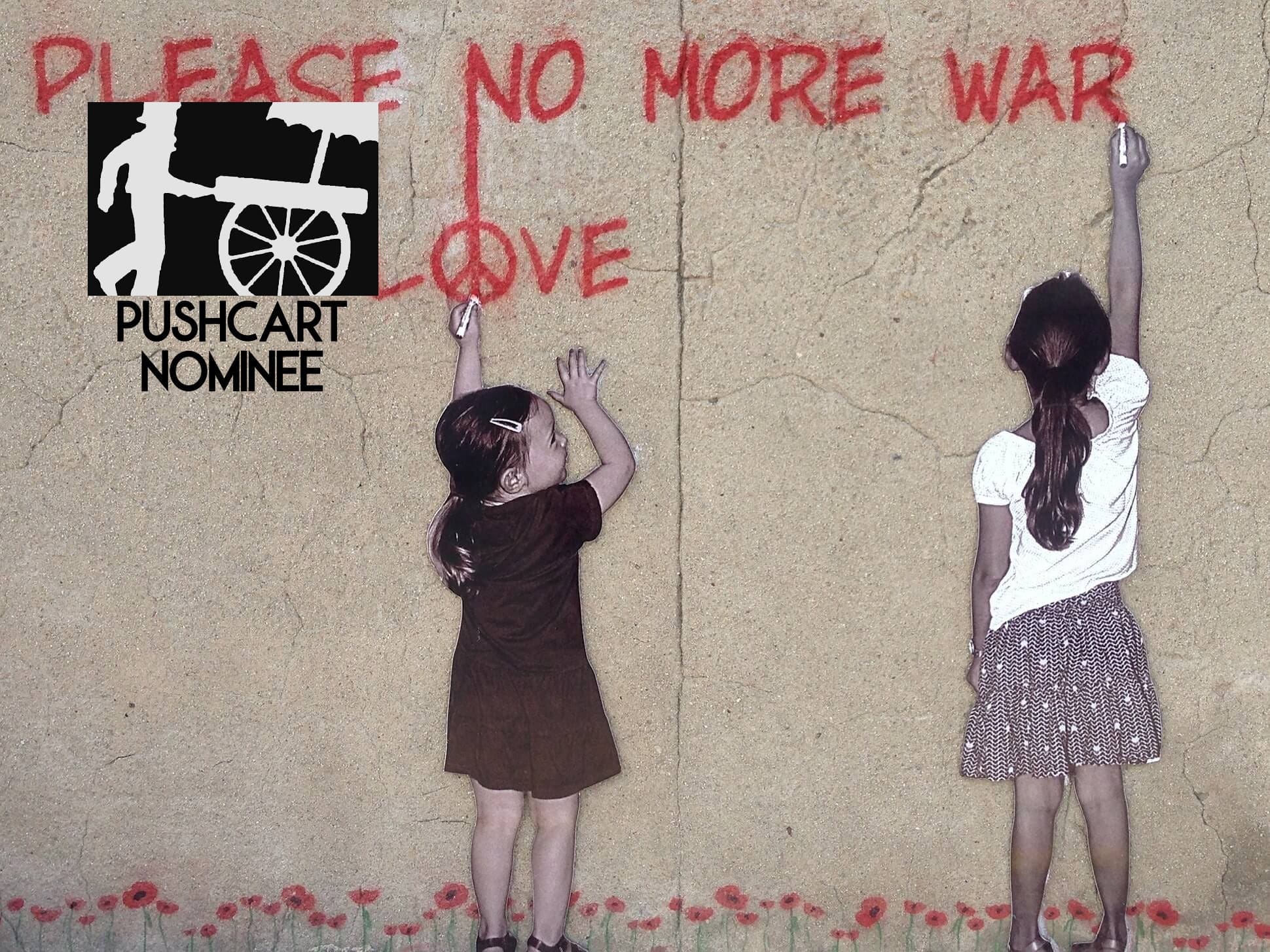 Graffiti-of-girls-protesting-war-by-Annette-Jones-for-Pixabay1