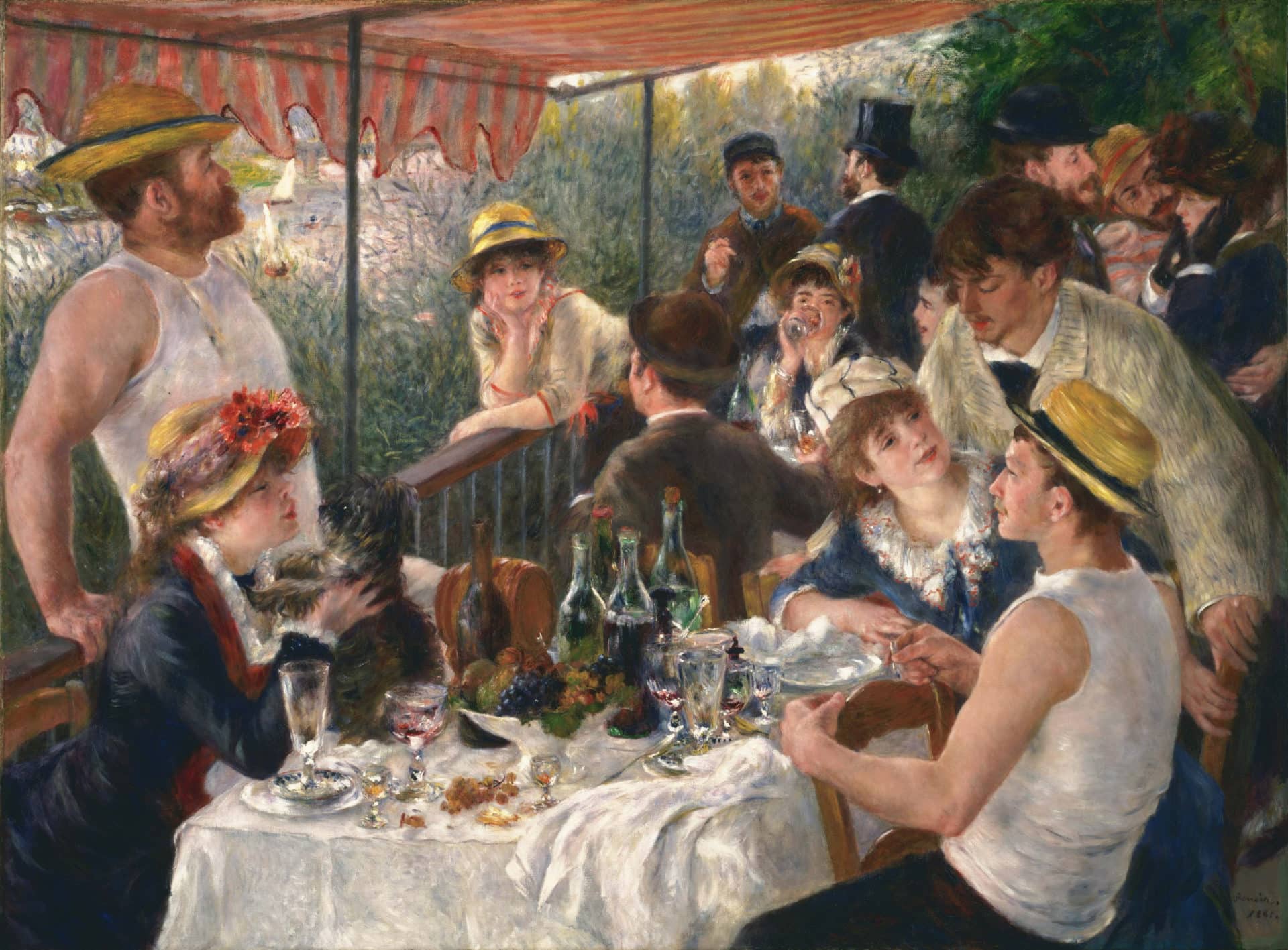 Pierre-Auguste Renoir, Luncheon of the Boating Party (1880-1881). Courtesy of the Phillips Collection, DC.