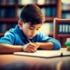 Illustration of child studying by Muhammad Usama from Pixabay