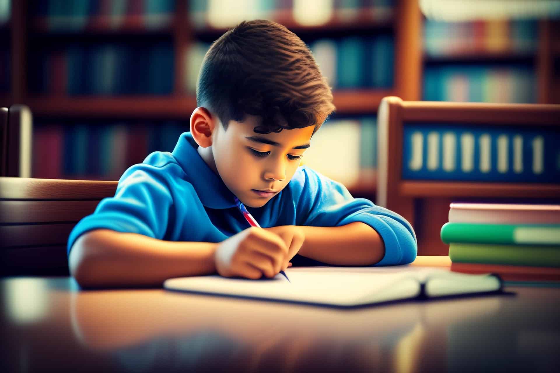 Illustration of child studying by Muhammad Usama from Pixabay