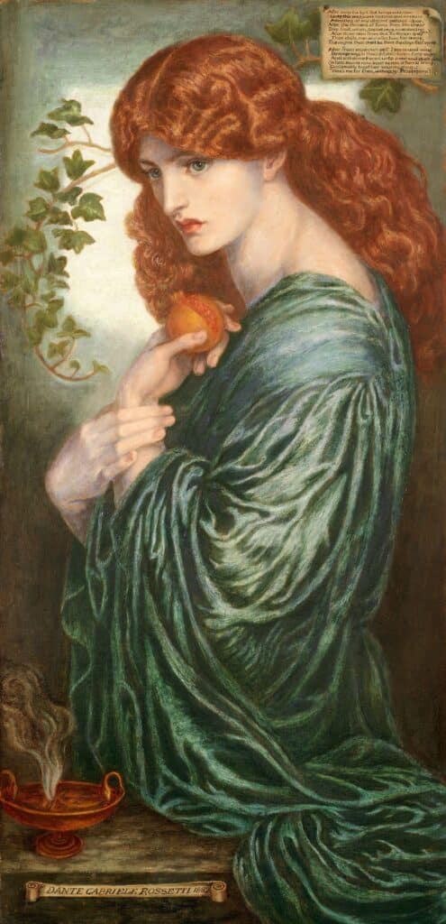 A painting showing Pre-Raphaelite hairstyle by Dante Gabriel Rossetti by Birmingham Museums Trust for Unsplash